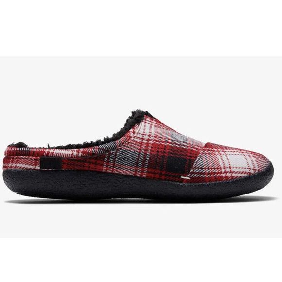 Toms Berkeley Men’s Sz 10 Slippers Red Plaid New In Box $60+ - Picture 4 of 7